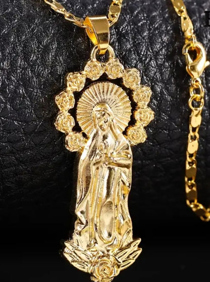 Religious pendant on a Singapore chain