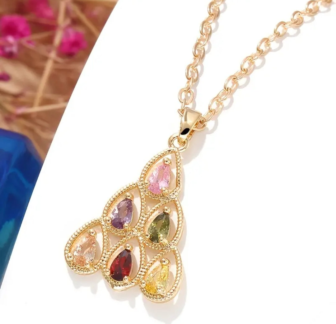 BIRTHSTONE TREE NECKLACE WOMEN'S FASHION jewelry