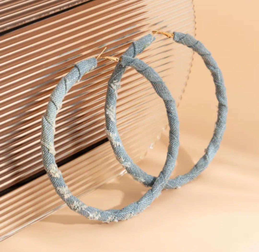 DENIM HOOPS