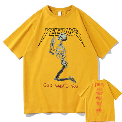 Yeezus "God Wants You" Men's & Women's  Short Sleeve shirts S.M. S.W.