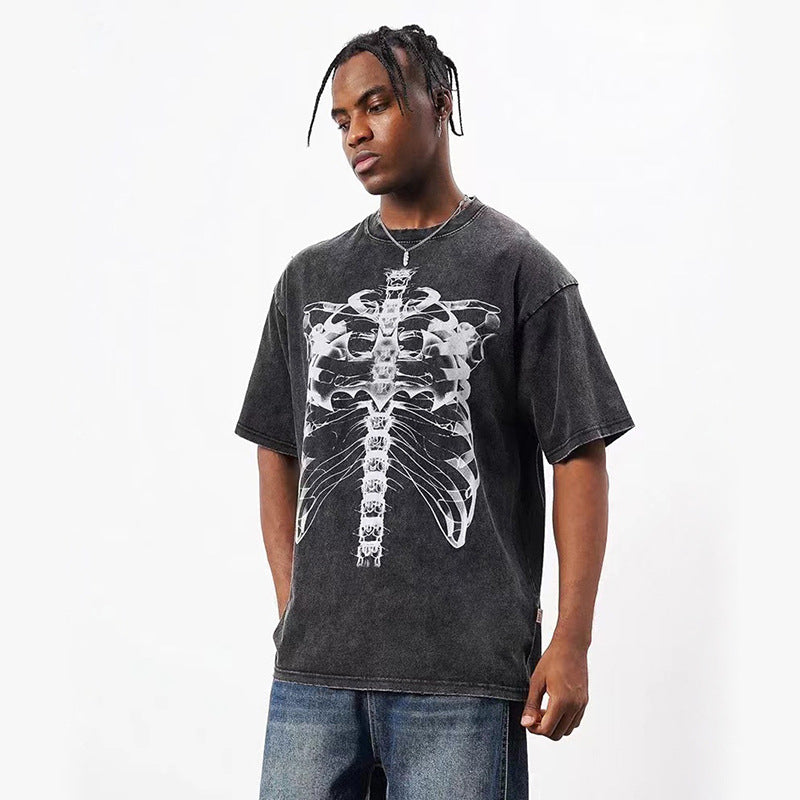 S.M XRAY - Oversized Print T-Shirt  S.W.