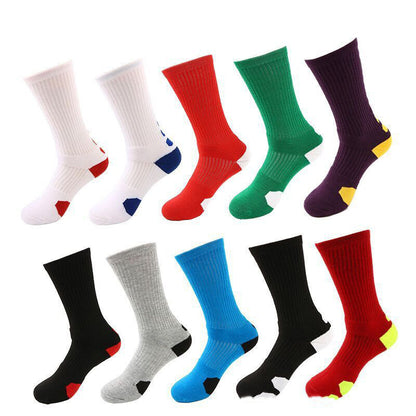 Classic High-top Towel Bottom Sports Socks Thickened And Non-slip