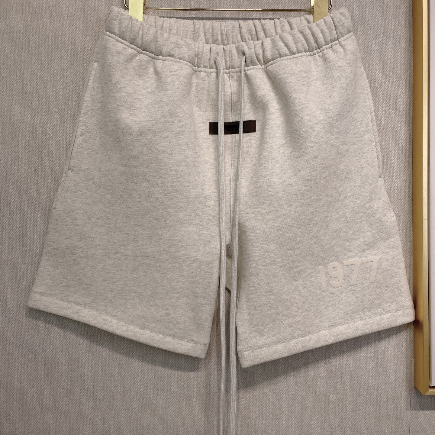 S.M. Fear of God Essentials 1977 Shorts 'Light Oatmeal'