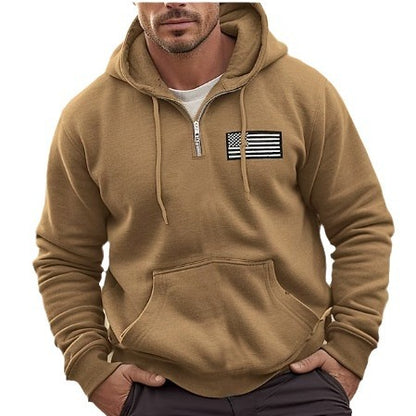 S.M.  American Patron Hooded Pullover