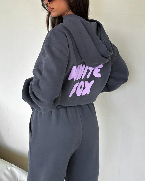 S.W.  Hooded Sweater Two-piece Set