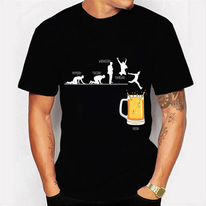 F.J.C.  S.M.  Weekend Beer With Cheers T-shirt men's