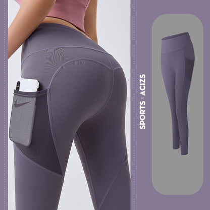 S.W. Yoga Pants Women With Pocket Leggings Sport Girl Gym Leggings Women Tummy Control Jogging Tights Female Fitness Pants