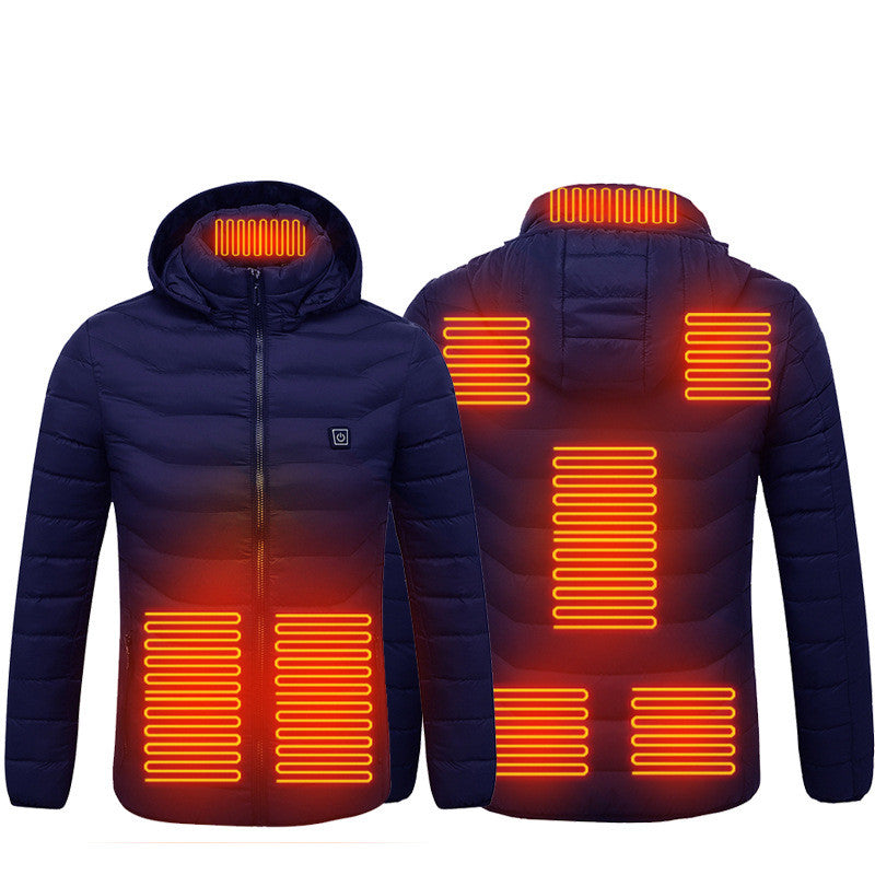 New Men's USB Electric Thermal  Heating Coat  S.M.