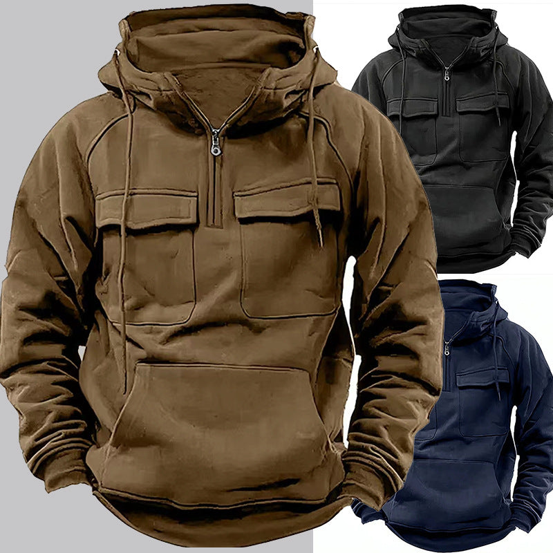 F.J.C. S.M. Thick Men's Hooded Pullover