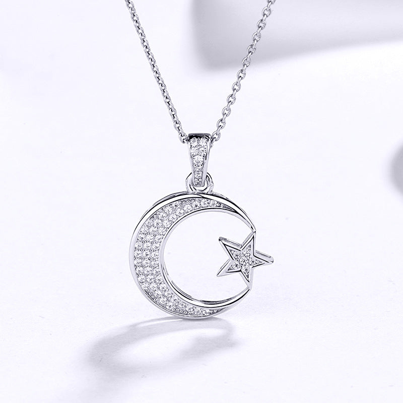 Moon Star Pendant Customized Trendy Female Necklace Pendant