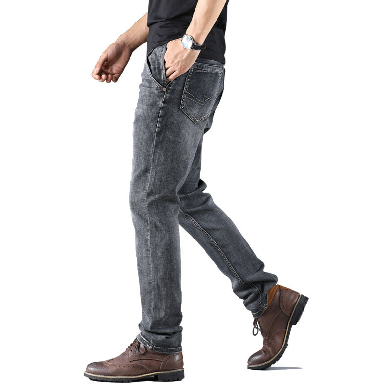 F.J.C.  S.M. Smokey Gray Loose Straight leg denim