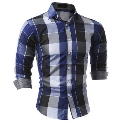 S.M. Classic Plaid Dress Shirts