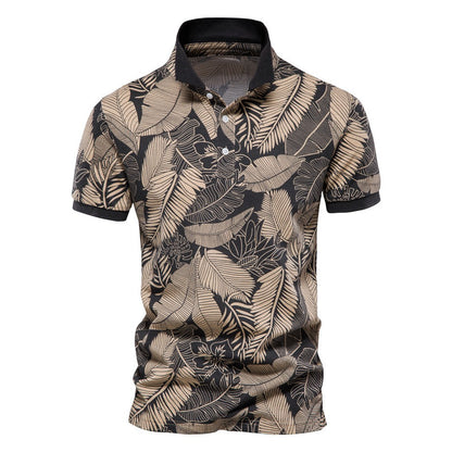 S.M. Men's Short Sleeve collar Shirt