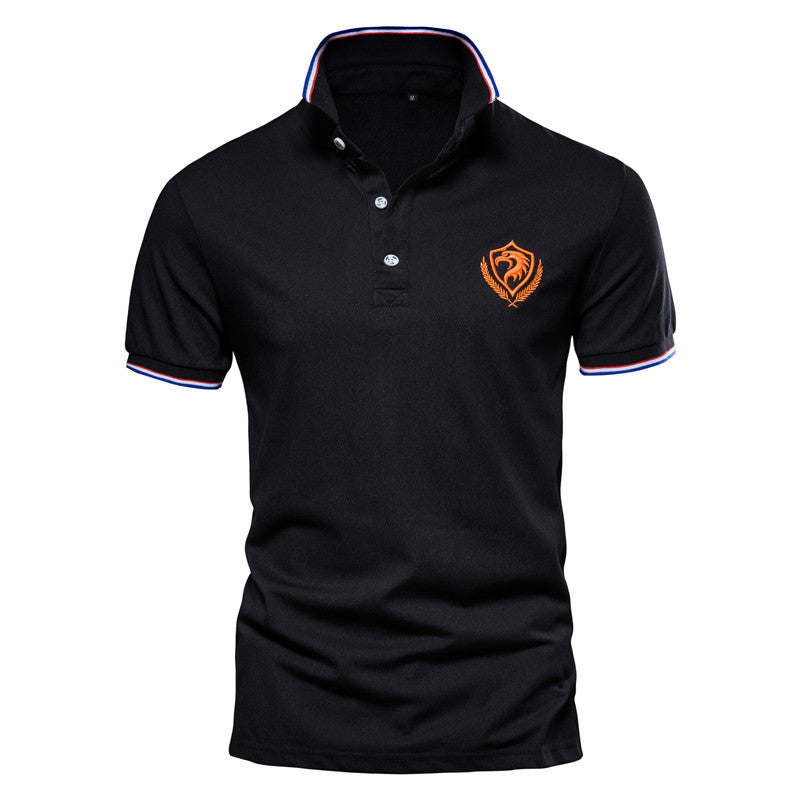 S.M. Men's Casual Polo style  Men's Slim fitting Short-sleeved shirts