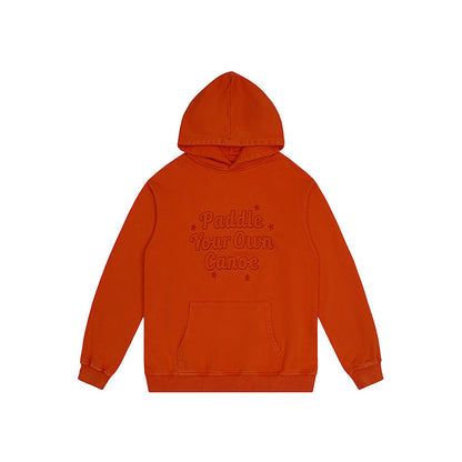 F.J.C. S.M. Men's  "PADDLE YOUR OWN CANOE" Embroidered Hoodie