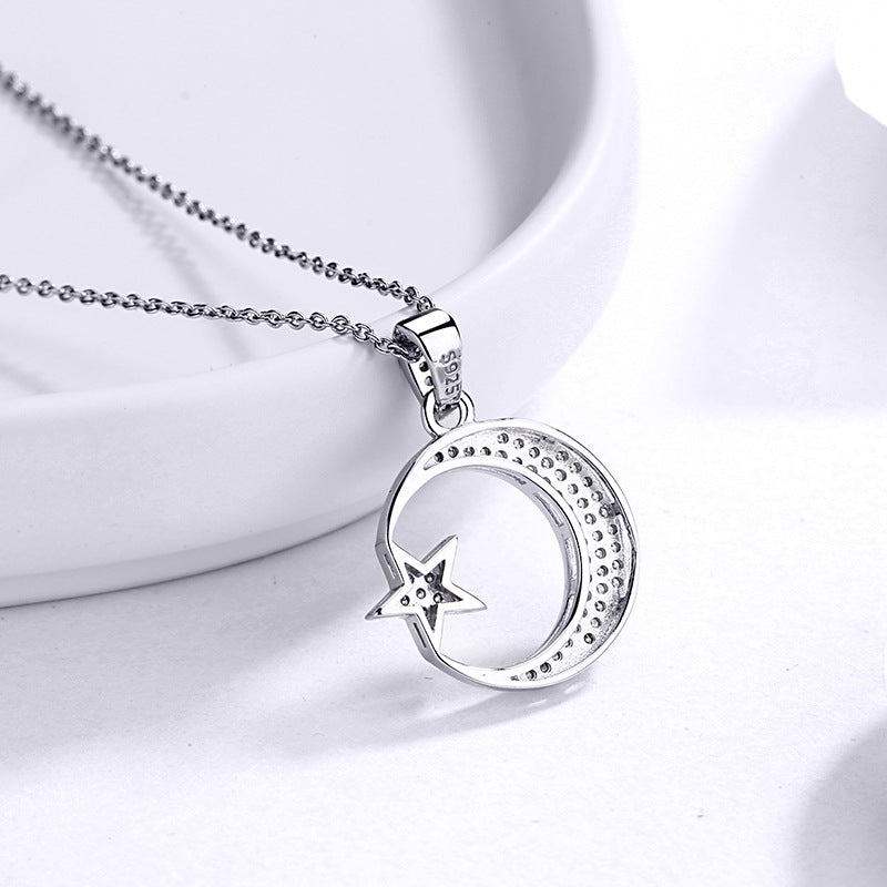 Moon Star Pendant Customized Trendy Female Necklace Pendant