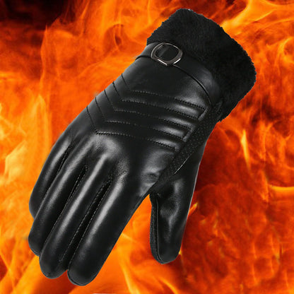 S.M.  Winter Leather Gloves