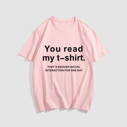 Hip Hop T-Shirt Your Read My T-Shirt Letters