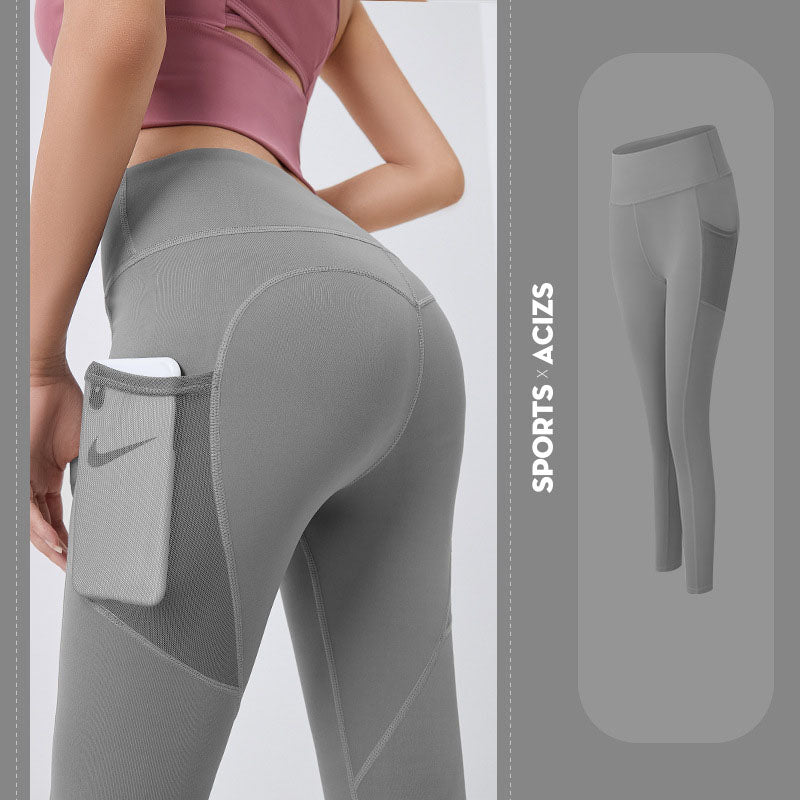 S.W. Yoga Pants Women With Pocket Leggings Sport Girl Gym Leggings Women Tummy Control Jogging Tights Female Fitness Pants