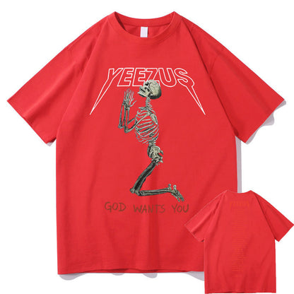 Yeezus "God Wants You" Men's & Women's  Short Sleeve shirts S.M. S.W.