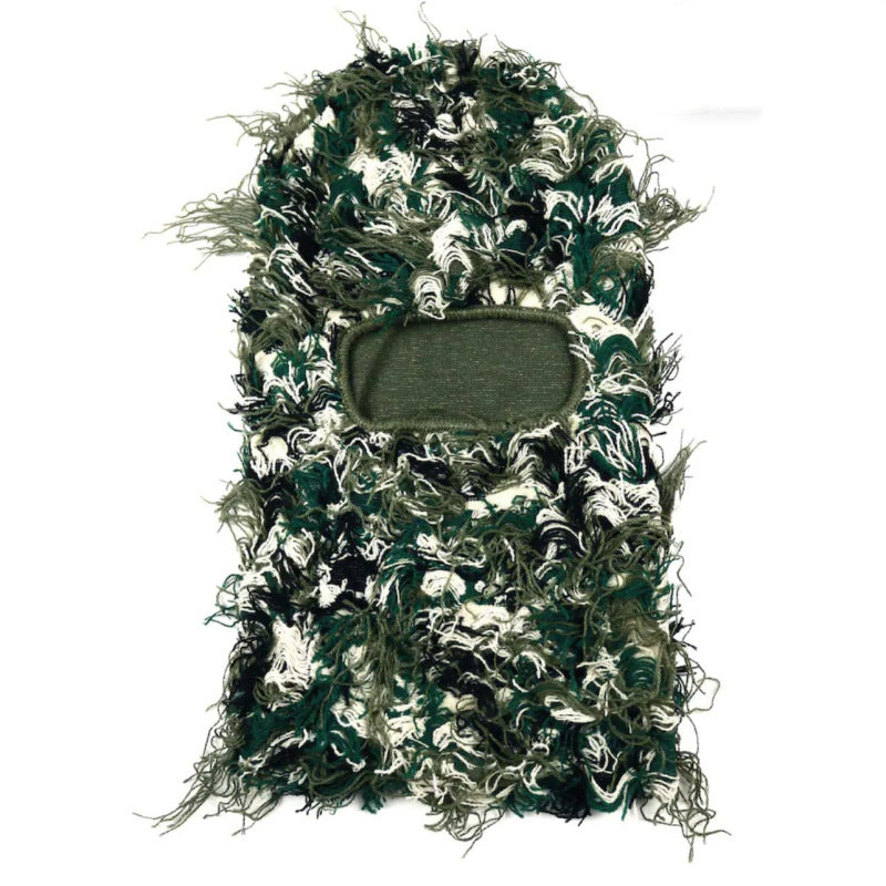 S.M.  Balaclava Men's And Women's Knitted Camouflage Headgear Personality Fashion Wool Hat