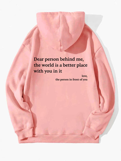 S.W. Dear Person Behind Me Hoodie