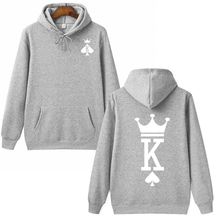 F.J.C. KING&QUEEN Couple's hooded pullover S.W. S.M.