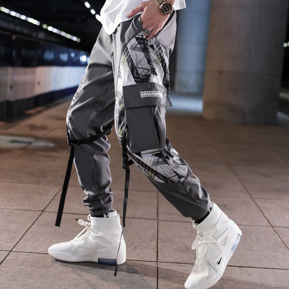 S.M. Sports Pants Men Spring Summer Trendy Quick-dry Hip Hop Sweatpants