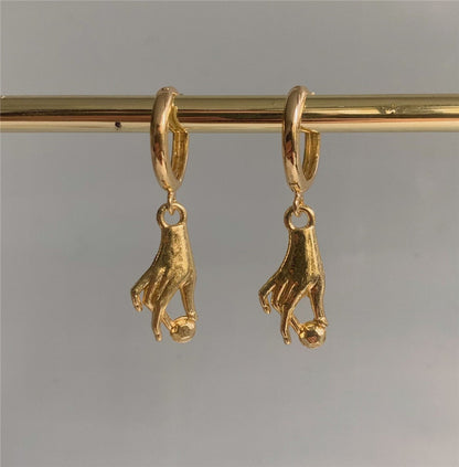 Fashion Jewelry Hip Hop Punk Gold Earrings