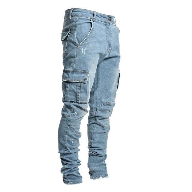 F.J.C.  S.M.  Multi Pocket Cargo Jeans