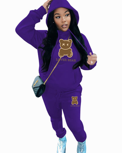 S.W.   Women's 2 Piece Suit Hooded Sweatshirt And Sweatpants