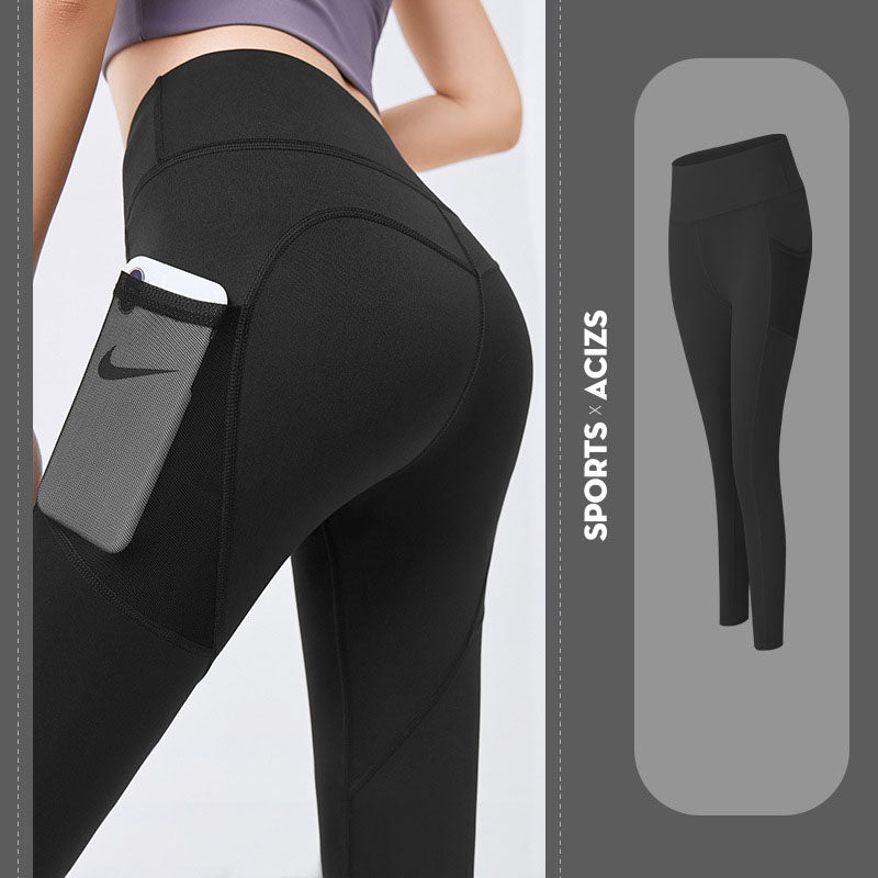 S.W. Yoga Pants Women With Pocket Leggings Sport Girl Gym Leggings Women Tummy Control Jogging Tights Female Fitness Pants