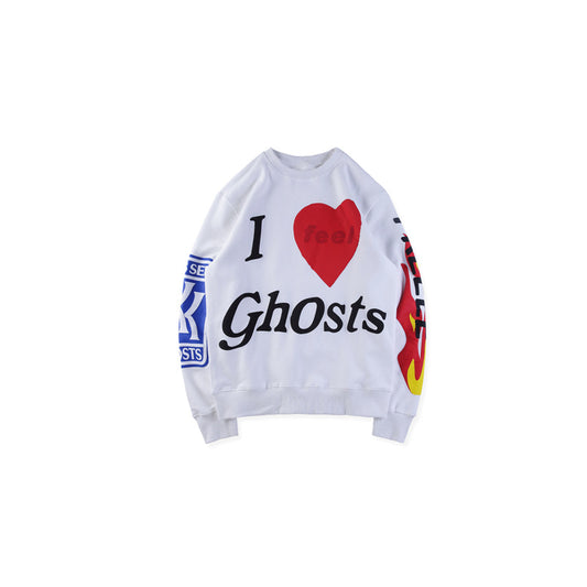 S.M. Kanye West Kids See Ghosts Printed Sweat Shirt S.W.