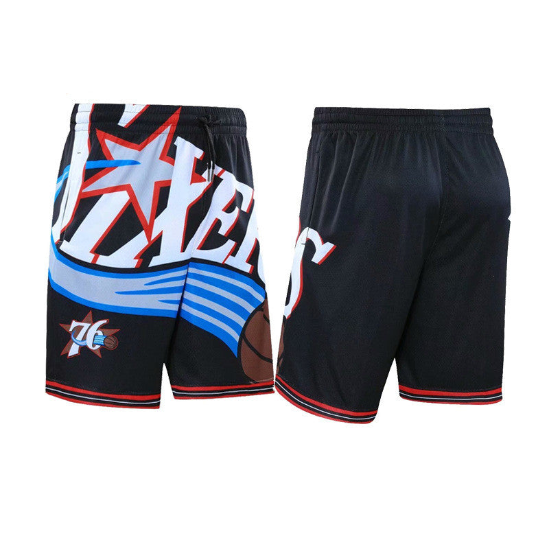 S.M. 76ers Retro Basketball Shorts