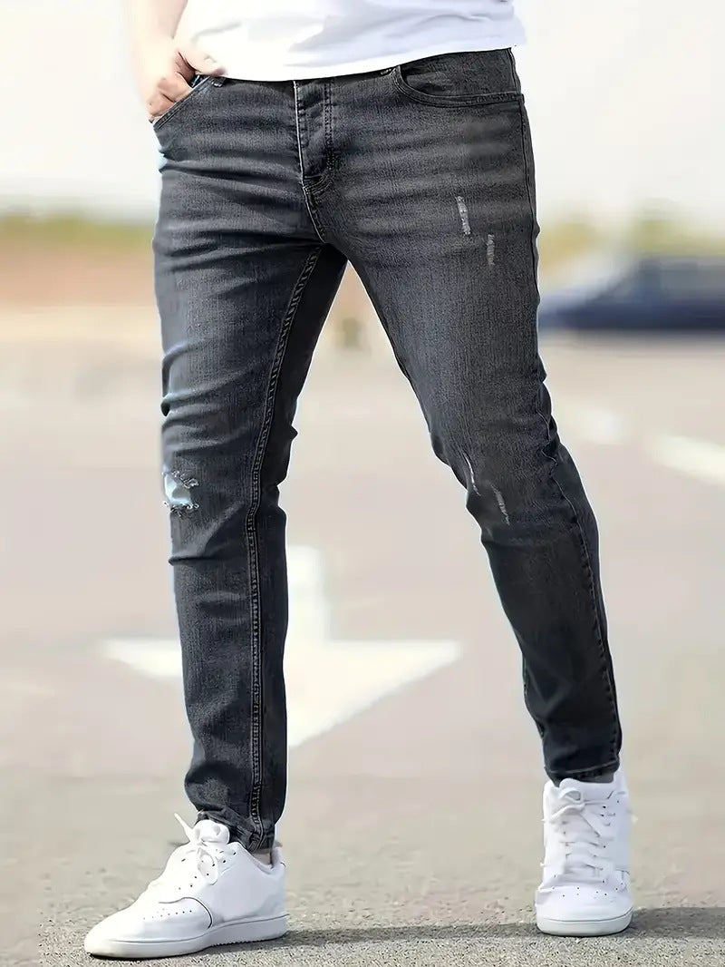 S.M. American-style Slim-fit Stretch Jeans