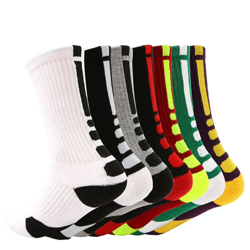 Classic High-top Towel Bottom Sports Socks Thickened And Non-slip