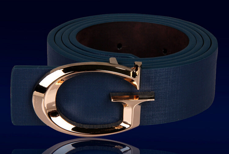 S.M. Casual Fashion Men's And Women's Alloy Belt With Jersey Buckle