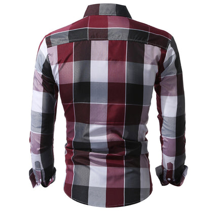 S.M. Classic Plaid Dress Shirts