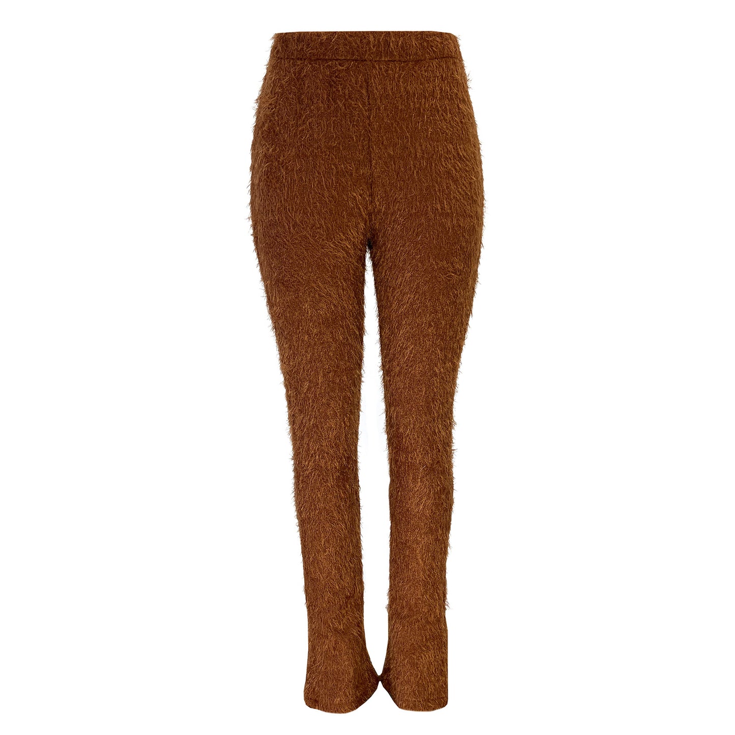 F.J.C.  S.W. Composite Suede Knit Casual Bell-bottom Pants