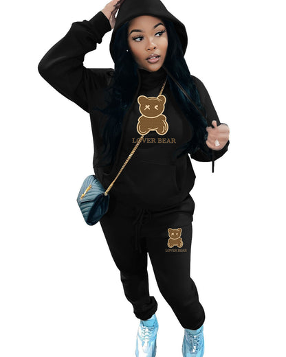 S.W.   Women's 2 Piece Suit Hooded Sweatshirt And Sweatpants