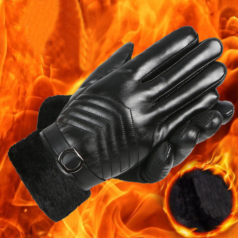 S.M.  Winter Leather Gloves