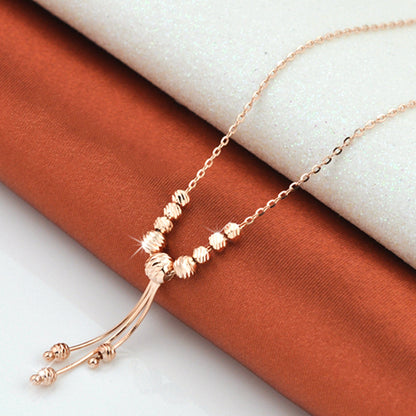 Three Color Silver Necklace Women\'s 925 Silver Plated 18K Color