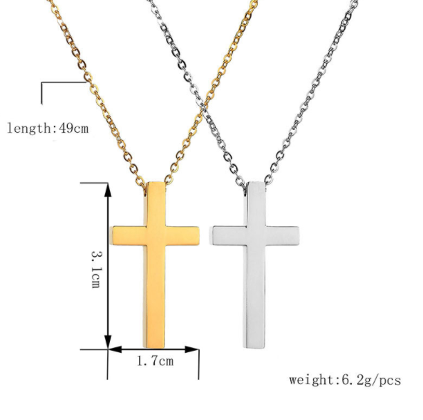 Stainless Steel Cross Necklace