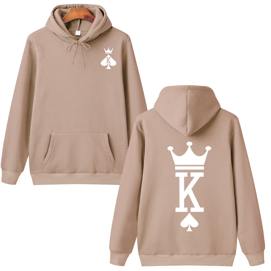 F.J.C. KING&QUEEN Couple's hooded pullover S.W. S.M.