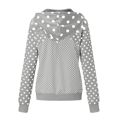 F.J.C.  S.W.   Casual Polka Dot Top Coat