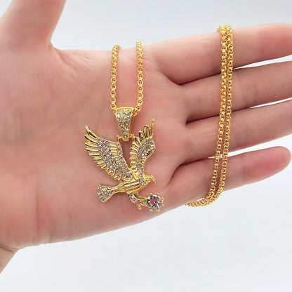 Personality Eagle Hip Hop Men's Necklace