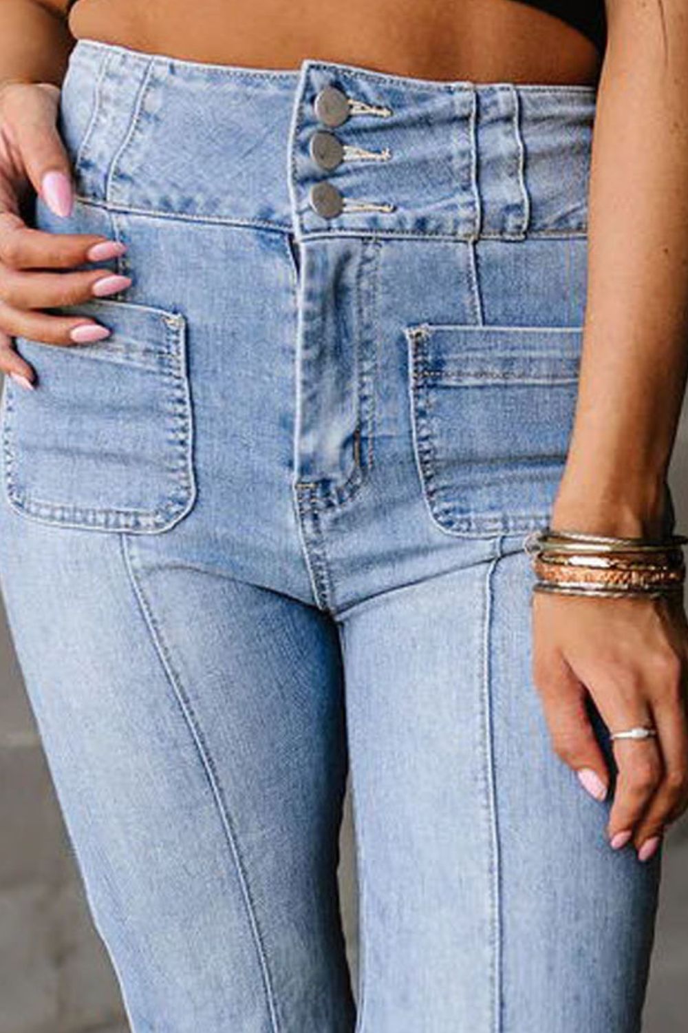 S.W. High Waist Bootcut Jeans