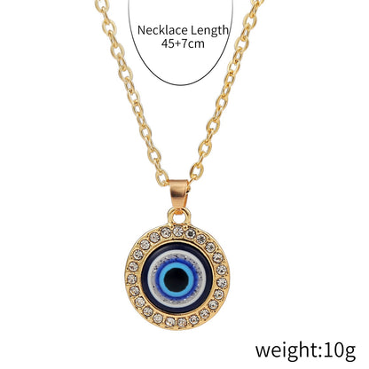 Diamond Demon Eye Necklace jewelry