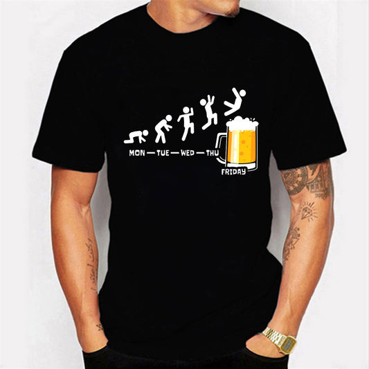 F.J.C.  S.M.  Weekend Beer With Cheers T-shirt men's
