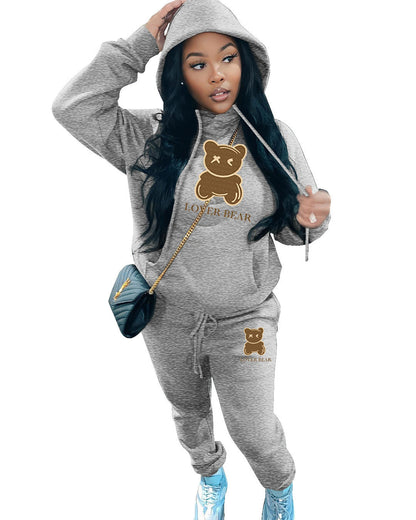 S.W.   Women's 2 Piece Suit Hooded Sweatshirt And Sweatpants